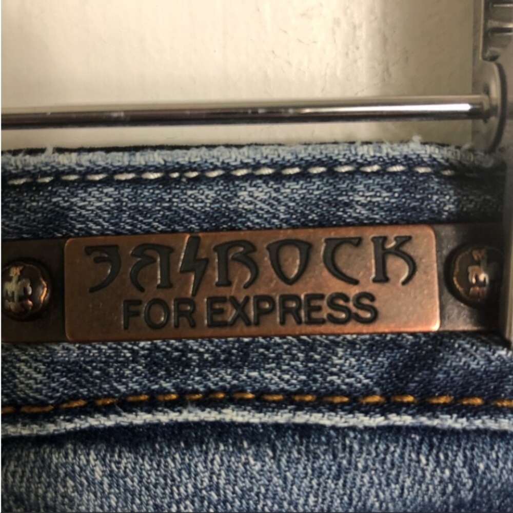 Express Rerock Low Rise Boot Cut Jeans Size: 2 - Picture 6 of 8